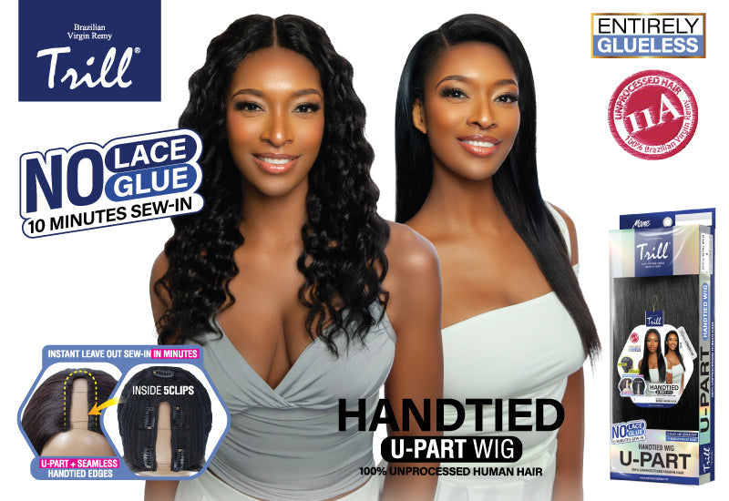 New Trill Hand-Tied U-Part Wigs: Easy Styling, Natural-Looking Results