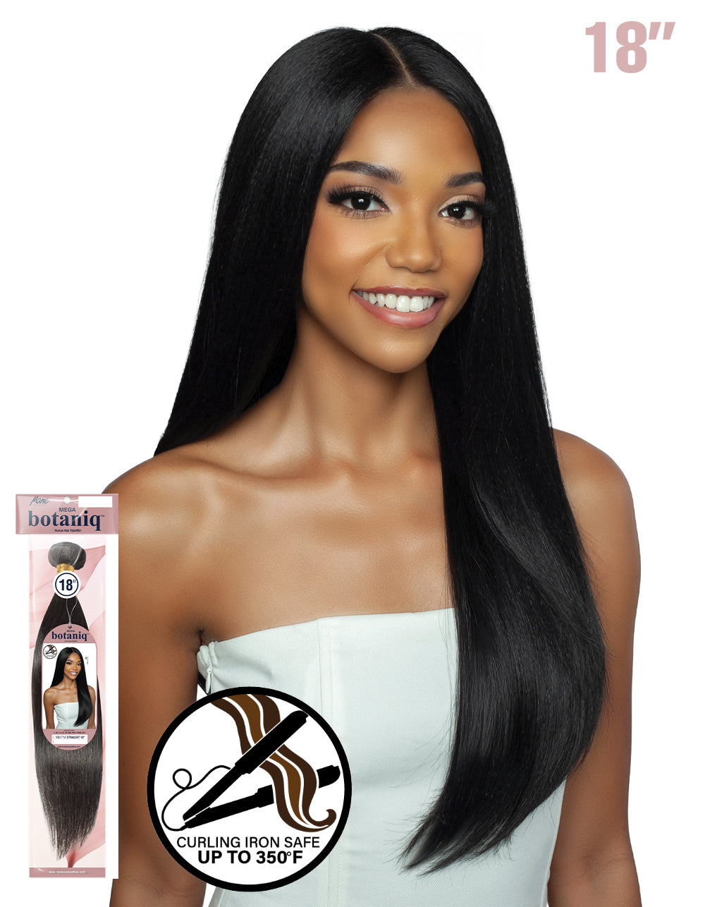 MEGA botaniq Human Hair StyleMix MBST18 - STRAIGHT 18"