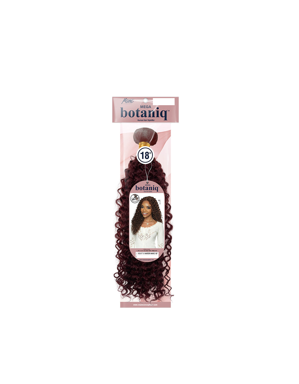 MEGA botaniq Human Hair StyleMix MBWT18-WATER WAVE 18"