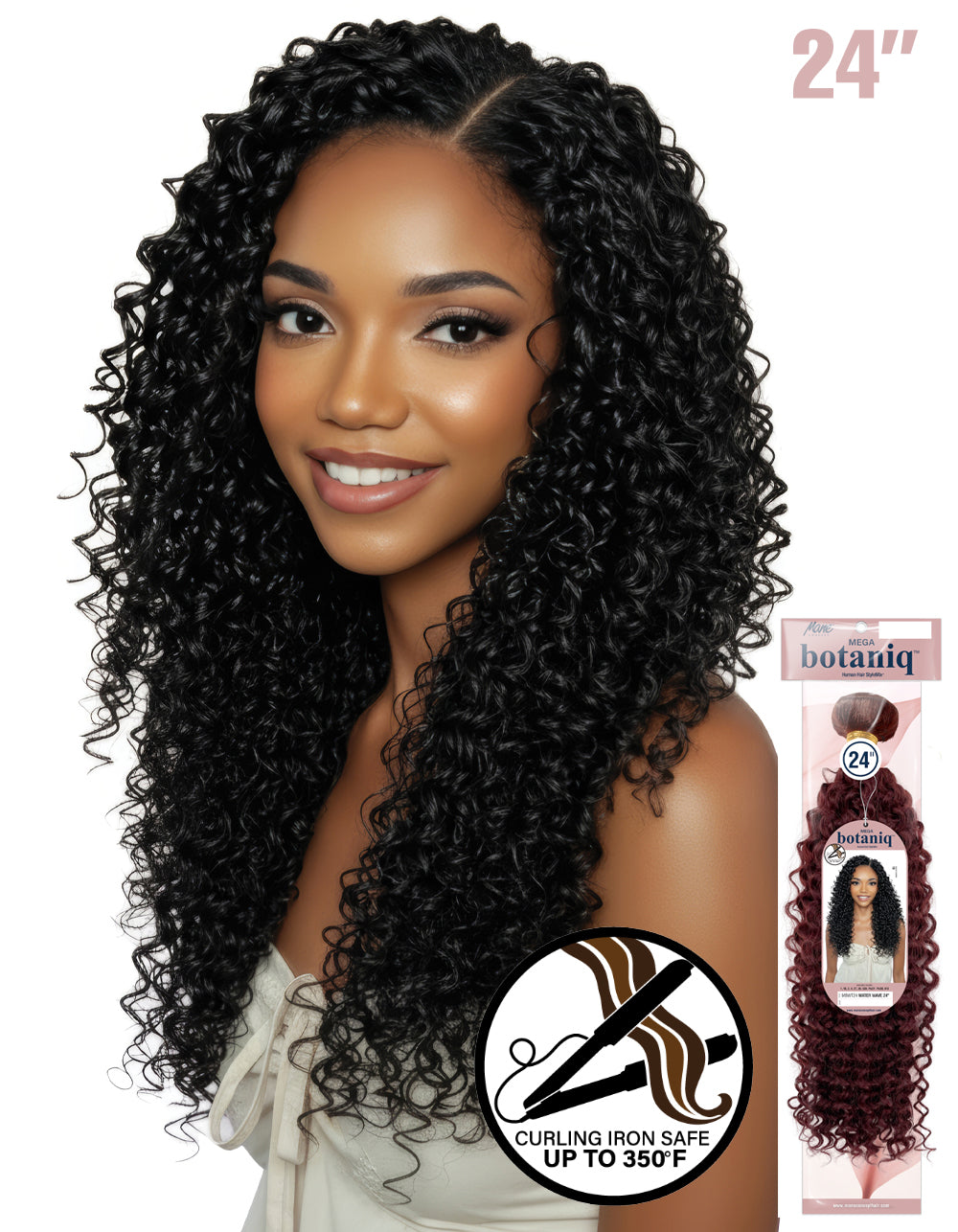 MEGA botaniq Human Hair StyleMix MBWT24-WATER WAVE 24"