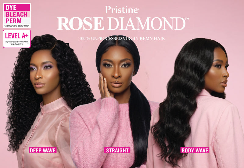 Meet Pristine Rose Diamond: 100% Unprocessed Virgin Remy Hair