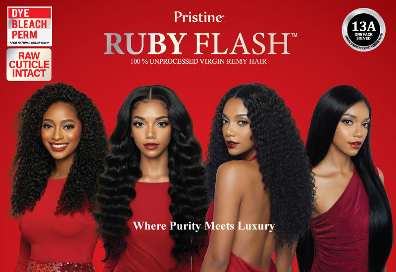 Pristine Ruby Flash Hair | Raw Cuticle Intact Virgin Remy Hair