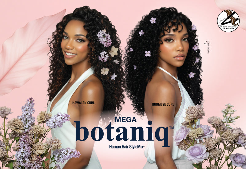 MEGA BOTANIQ Human Hair StyleMix: 4 Textures, Endless Possibilities