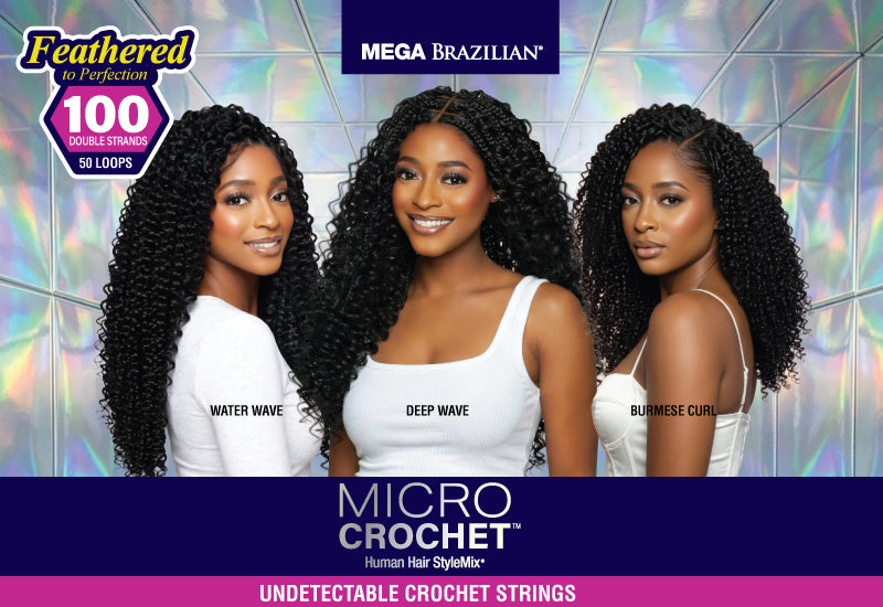 MEGA Brazilian Micro Crochet | New Crochet Hair Styles