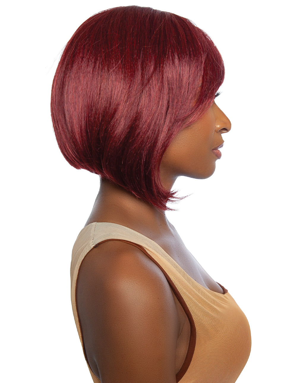 [Brown Sugar] Human Hair Blend Classic Full Wig Glueless Full Cap Throw ON! Style ON! POINT! - BSFW101