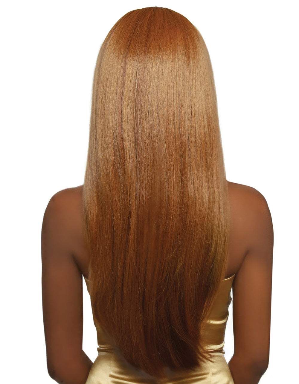 [Brown Sugar] Human Hair Blend Classic Full Wig Glueless Full Cap Throw ON! Style ON! POINT! - BSFW102