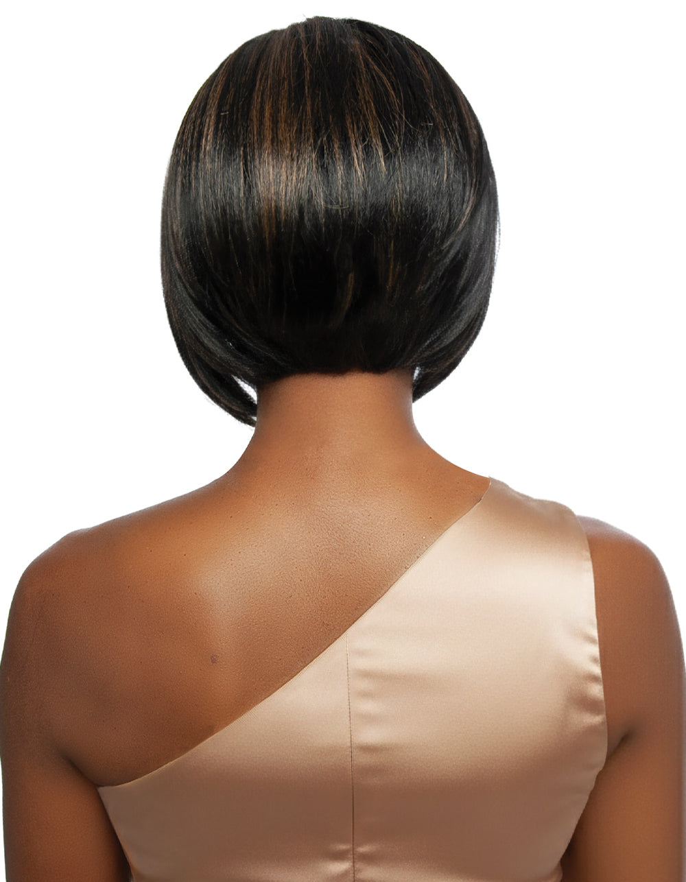 [Brown Sugar] Human Hair Blend Classic Full Wig Glueless Full Cap Throw ON! Style ON! POINT! - BSFW103