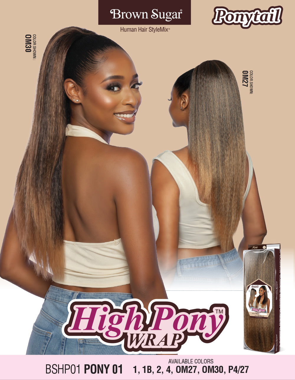 [High Pony] Brown Sugar High Pony Tail - BSHP01 PONY 01