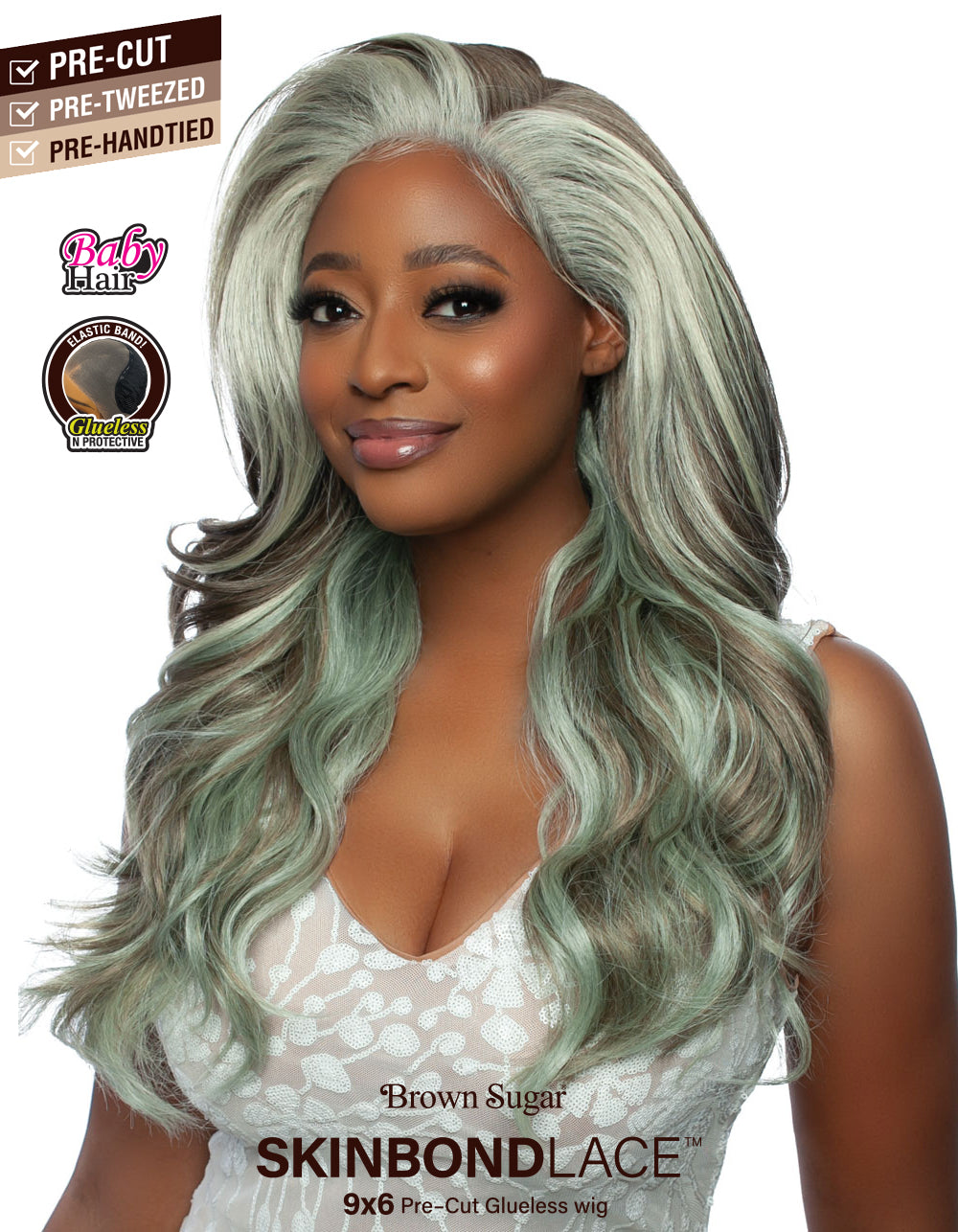 [Mane Concept] Brown Sugar Skin Bond Lace Pre-Cut Glueless Wig- 9x6 PRE-CUT 03- BSSB203