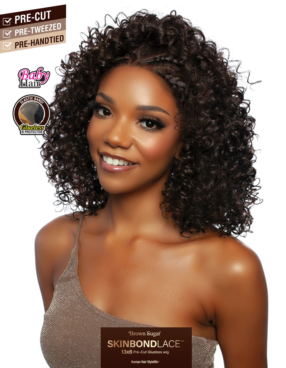 [Mane Concept] Brown Sugar SkinBond Lace Pre-Cut Glueless Wig-13X6 GLUELESS 03- BSSB207