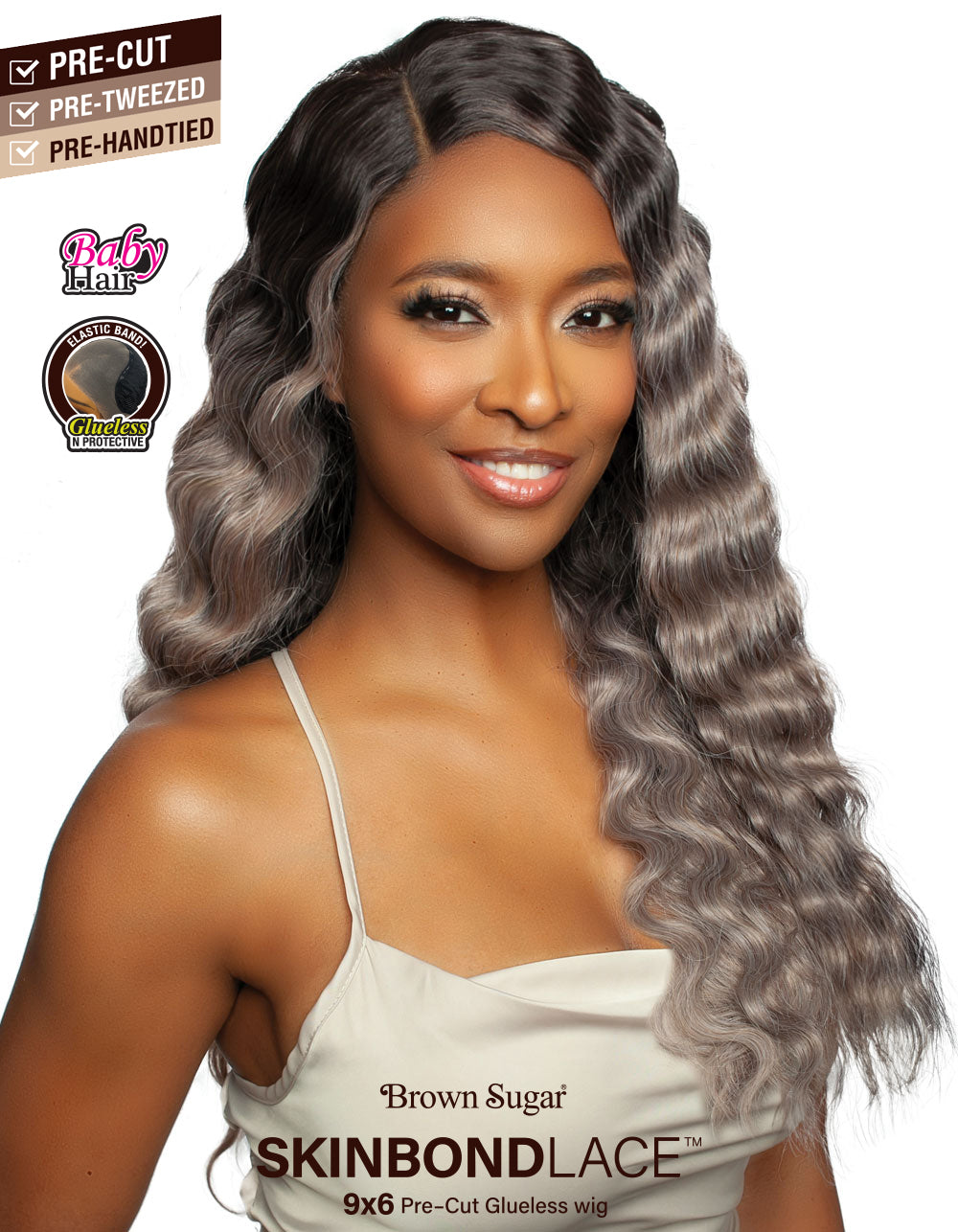 [Mane Concept] Brown Sugar Skin Bond Lace Pre-Cut Glueless Wig- 9x6 PRE-CUT 05- BSSB213