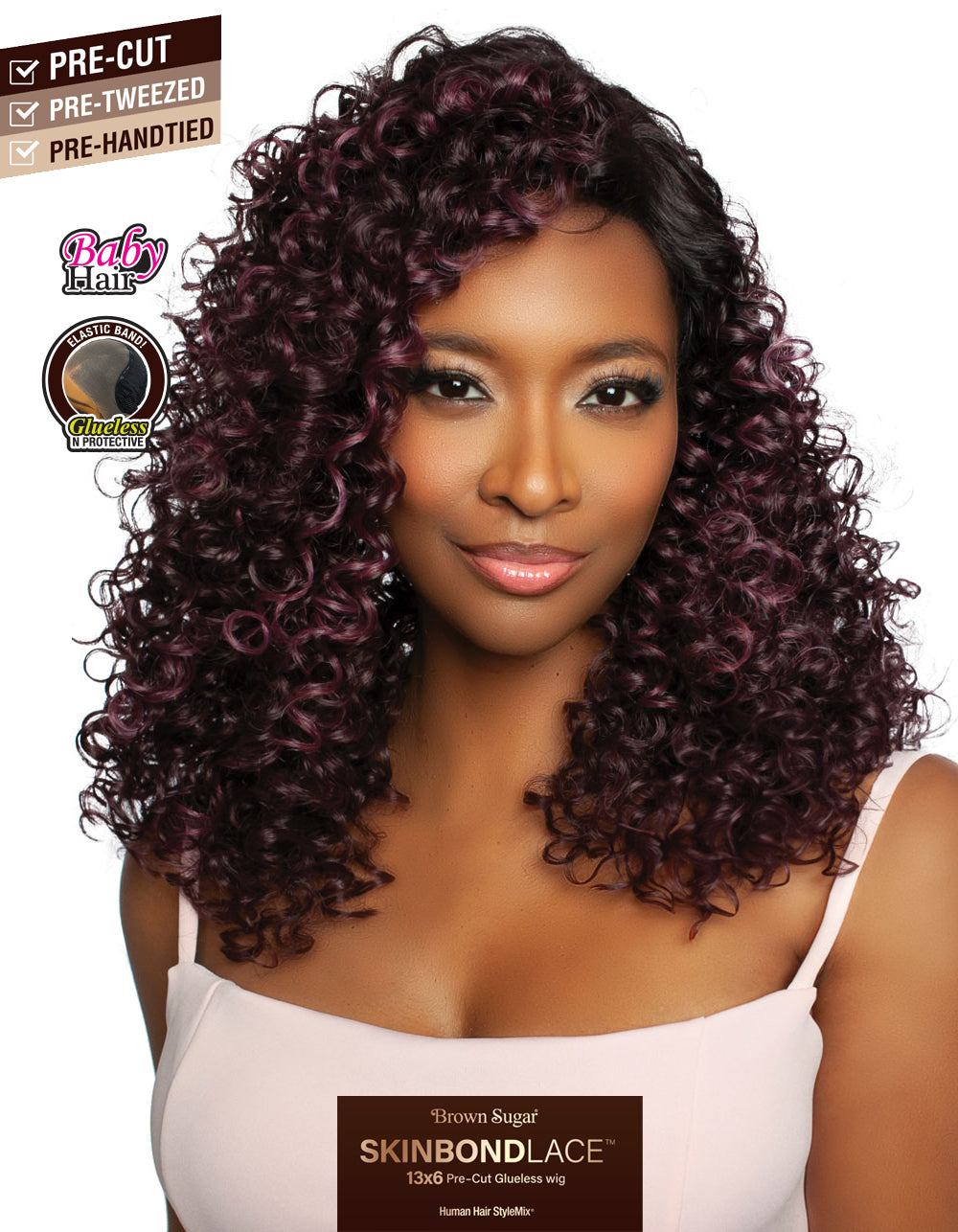 [Mane Concept] Brown Sugar SkinBond Lace Pre-Cut Glueless Wig-13X6 GLUELESS 09- BSSB215