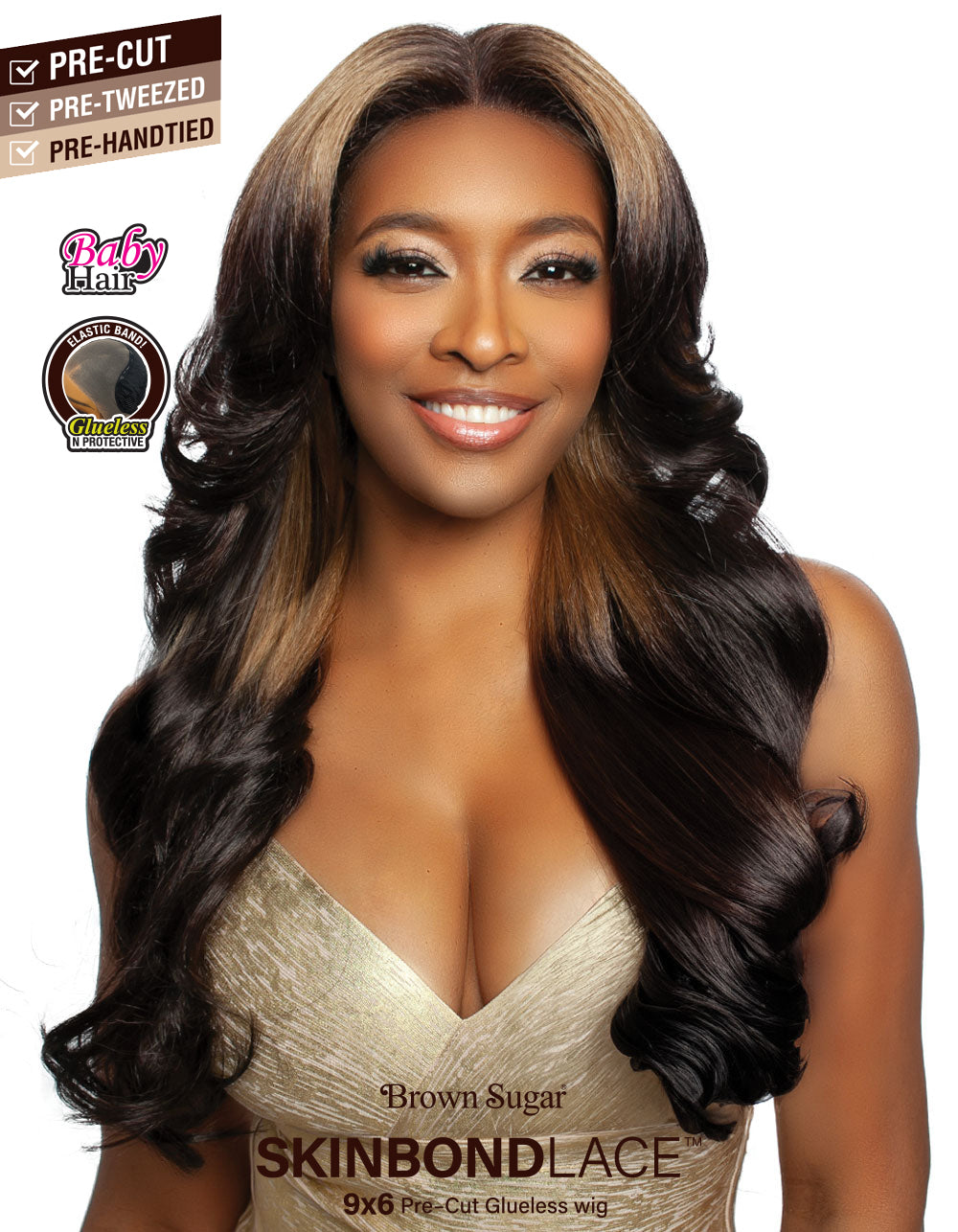 [Mane Concept] Brown Sugar Skin Bond Lace Pre-Cut Glueless Wig- 9x6 PRE-CUT 07- BSSB217