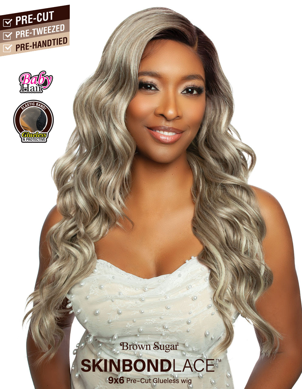 [Mane Concept] Brown Sugar Skin Bond Lace Pre-Cut Glueless Wig- 9x6 PRE-CUT 09- BSSB219