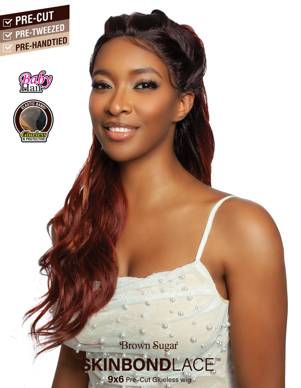 [Mane Concept] Brown Sugar Skin Bond Lace Pre-Cut Glueless Wig- 9x6 PRE-CUT 09- BSSB219