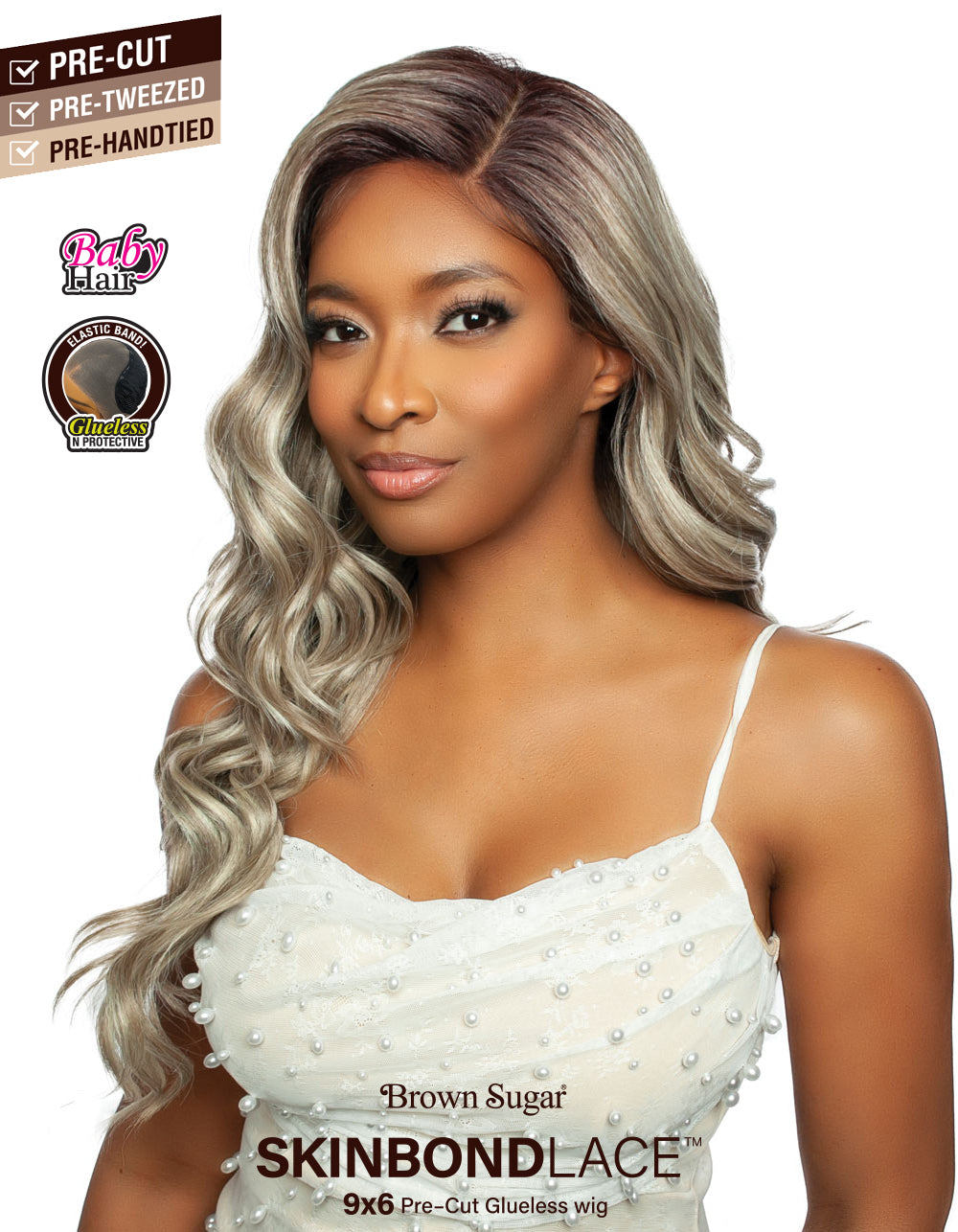 [Mane Concept] Brown Sugar Skin Bond Lace Pre-Cut Glueless Wig- 9x6 PRE-CUT 09- BSSB219
