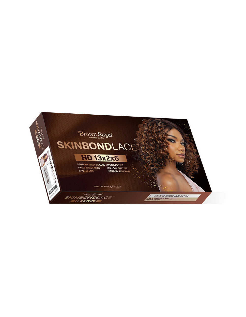 [Brown Sugar] Skinbond Lace Human Hair Style Mix HD 13x2x6 Lace Part Wig - BSSB223 13x2x6 LACE CUT 04