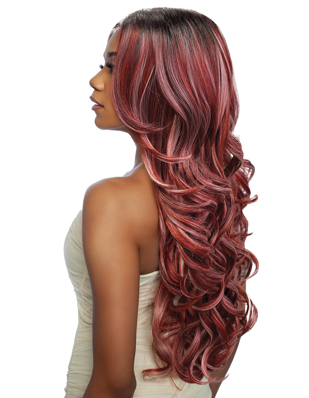 [Brown Sugar] Skinbond Lace Human Hair Style Mix HD 13x2x6 Lace Part Wig - BSSB224 13x2x6 LACE CUT 05