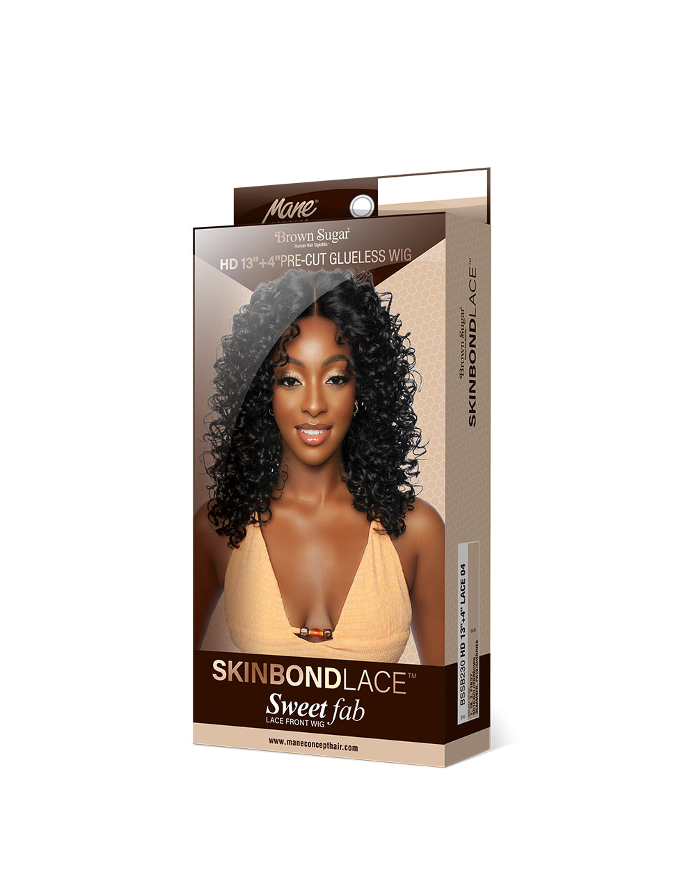[Brown Sugar] SkinBond Lace Pre-Cut Sweet Fab Lace Front Wig - BSSB230 HD 13"+4" LACE 04