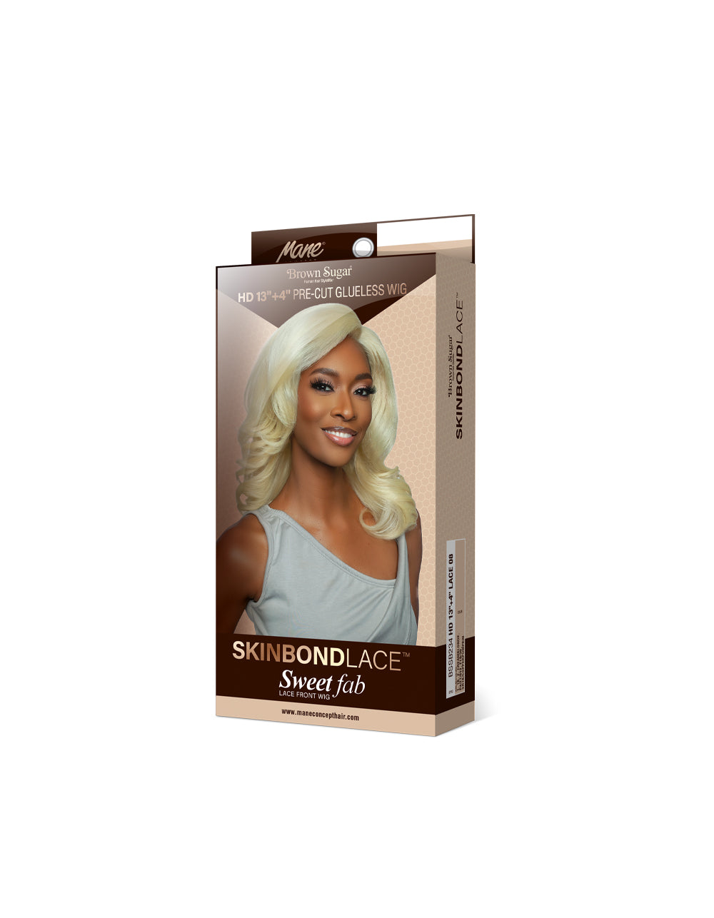 [Brown Sugar] SkinBond Lace Pre-Cut Sweet Fab Lace Front Wig - BSSB234 HD 13"+4" LACE 08
