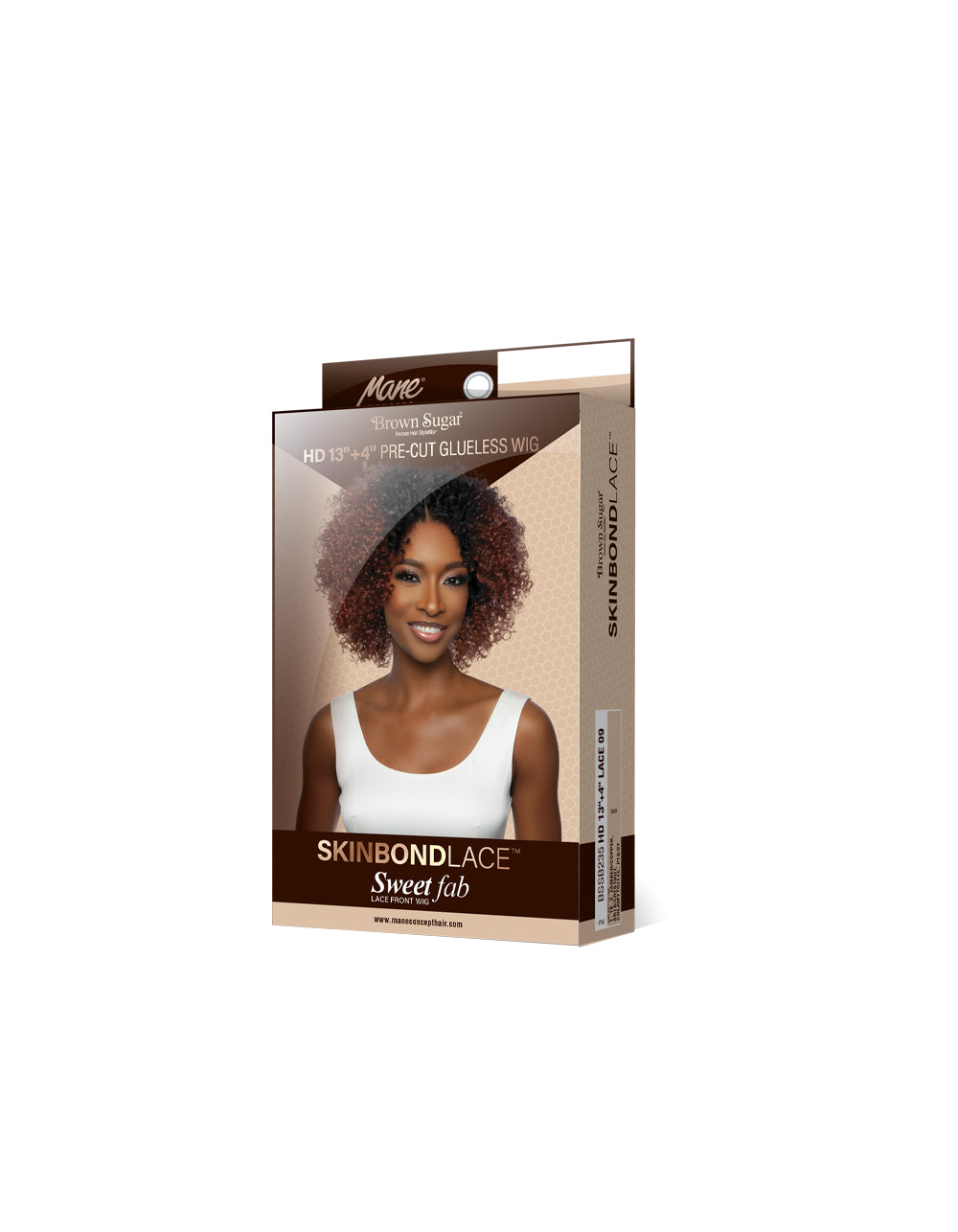 [Brown Sugar] SkinBond Lace Pre-Cut Sweet Fab Lace Front Wig - BSSB235 HD 13"+4" LACE 09