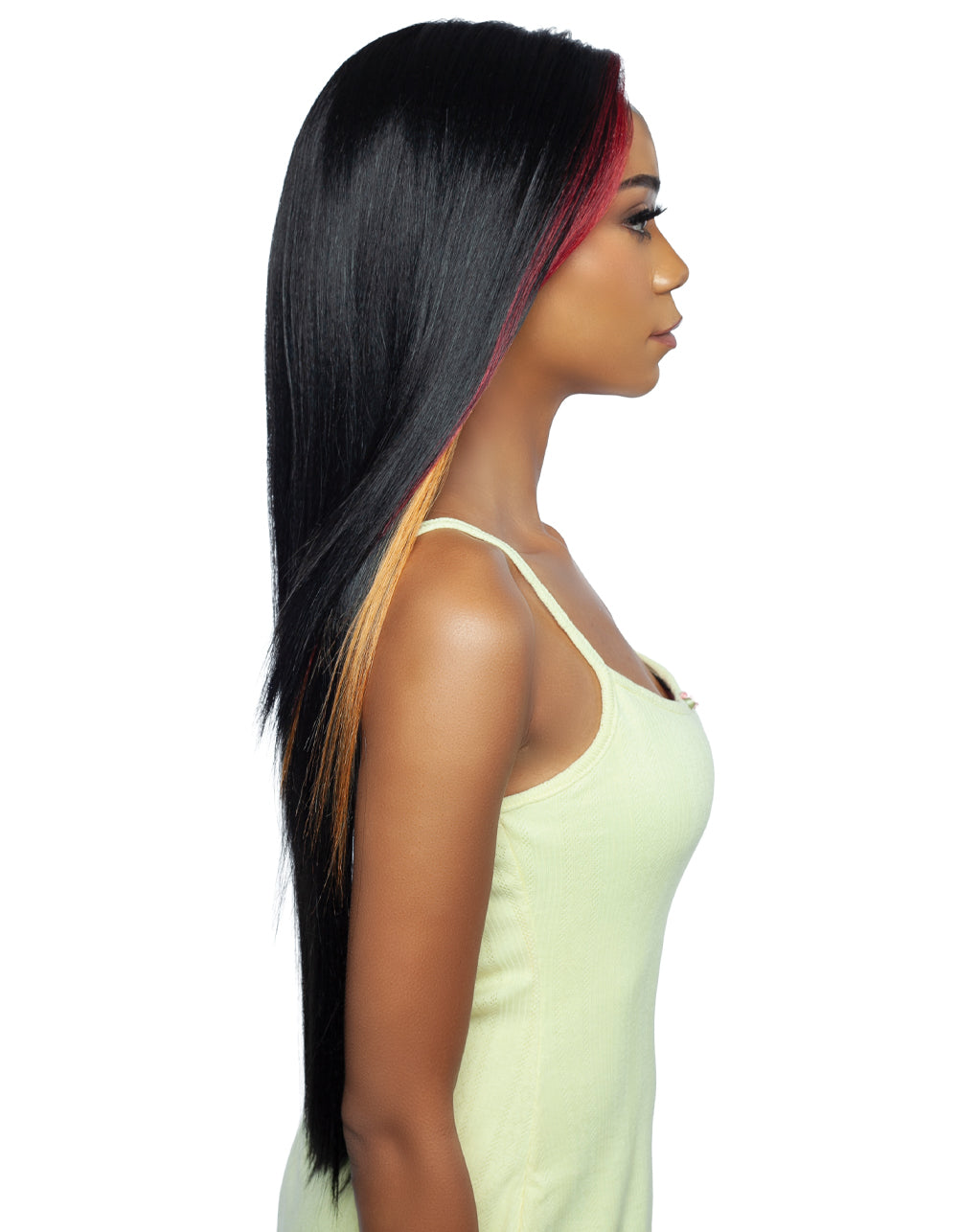 [Brown Sugar] Skinbond Lace Human Hair Blend Glueless HD Lace Wig - BSSB237-HD 13X7 LACE SKIN 01