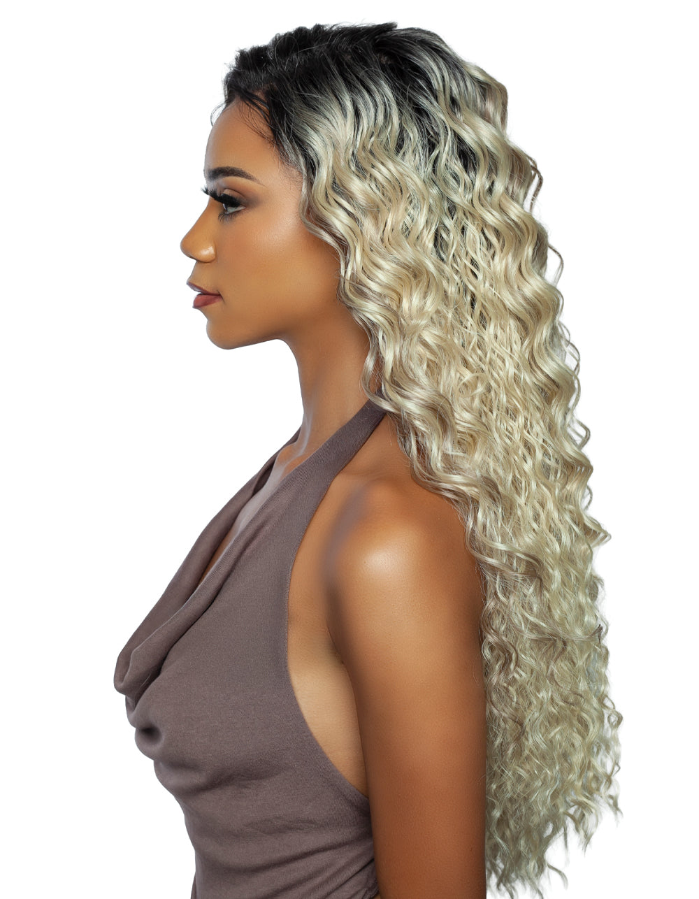 [Brown Sugar] Skinbond Lace Human Hair Blend Glueless HD Lace Wig - BSSB238-HD 13X7 LACE SKIN 02
