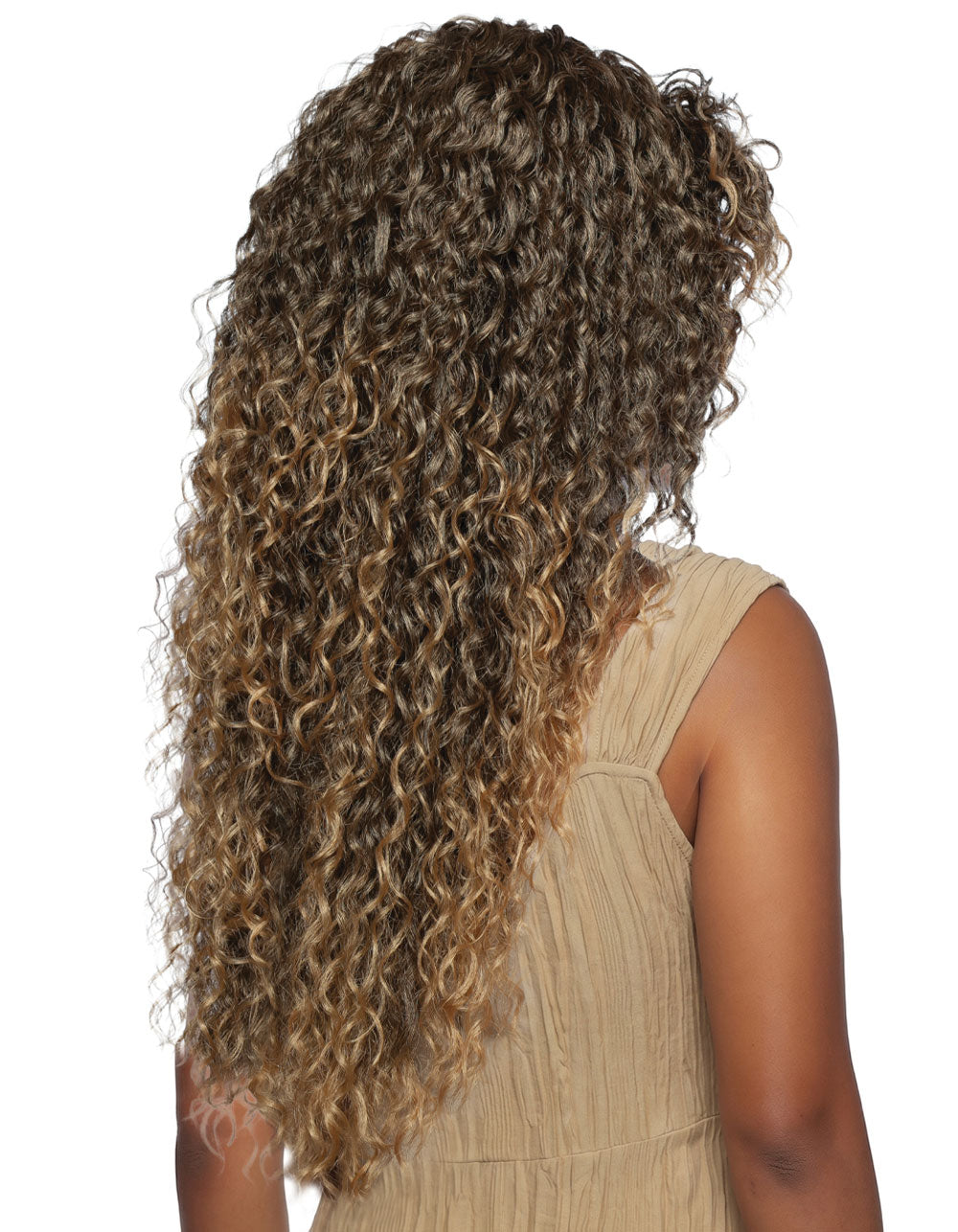 [Brown Sugar] Human Hair Blend Switch Up Headband Wig Glueless Split Bang - BSSU106 Switch Up 06