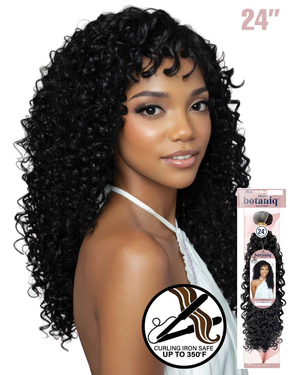 MEGA botaniq Human Hair StyleMix MBBM24-BURMESE CURL 24"