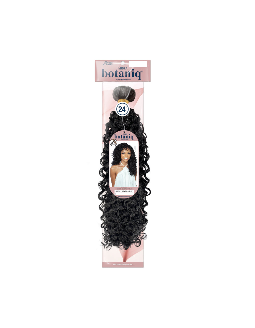 MEGA botaniq Human Hair StyleMix MBBM24-BURMESE CURL 24"