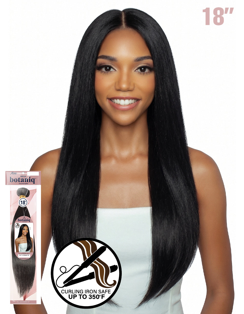 MEGA botaniq Human Hair StyleMix MBST18 - STRAIGHT 18"