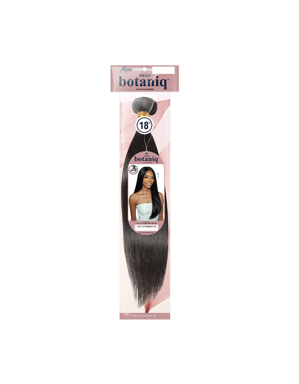MEGA botaniq Human Hair StyleMix MBST18 - STRAIGHT 18"