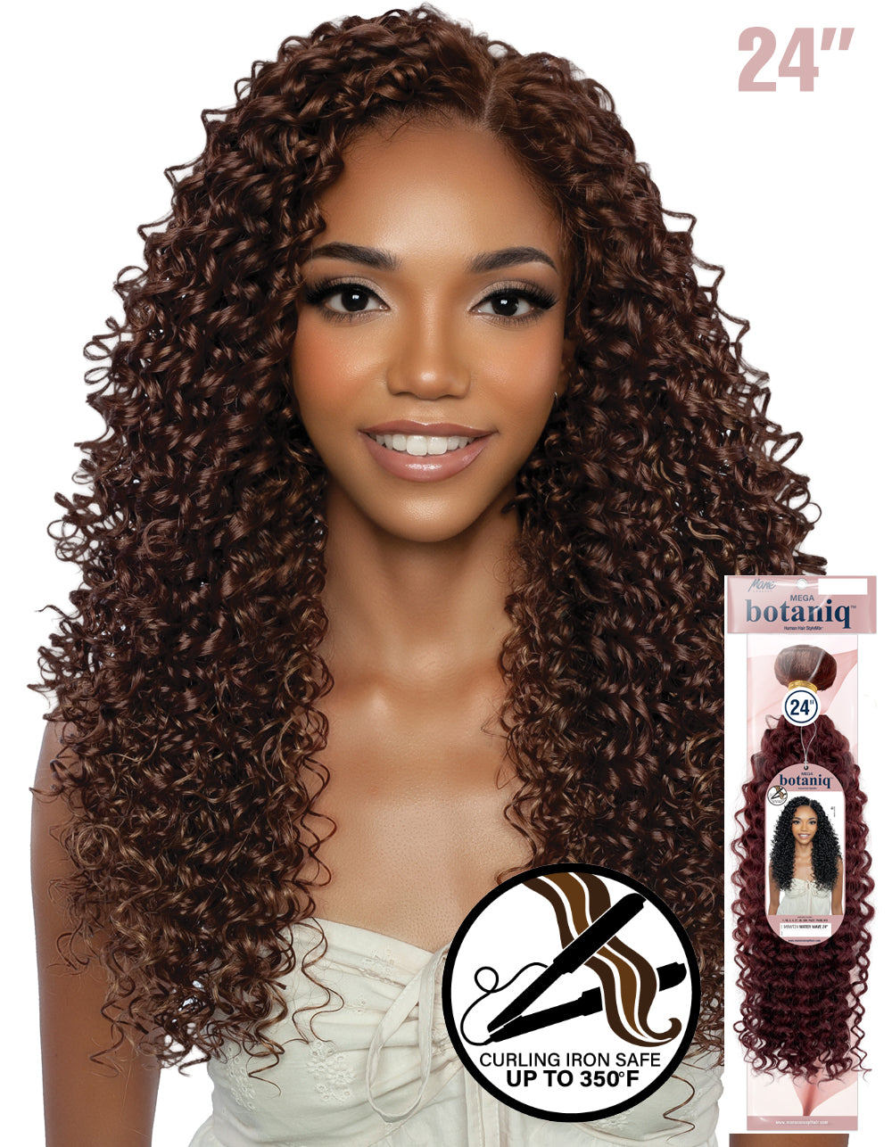 MEGA botaniq Human Hair StyleMix MBWT24-WATER WAVE 24"