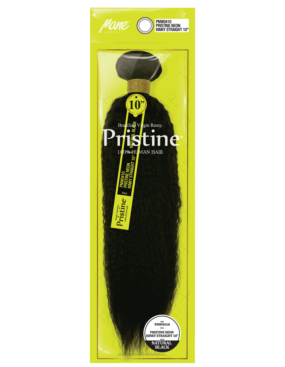 [Pristine Neon] 100% Human Hair - PNW0410~0424 KNKY STRAIGHT