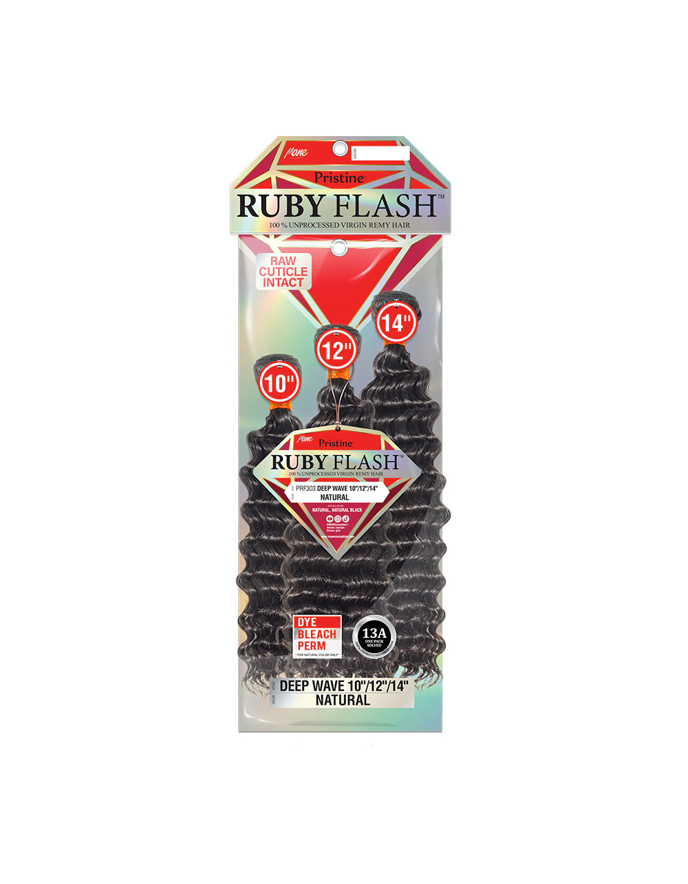 [RUBY FLASH] Pristine 100% Unprocessed Virgin Remy Hair - PRF303 DEEP WAVE