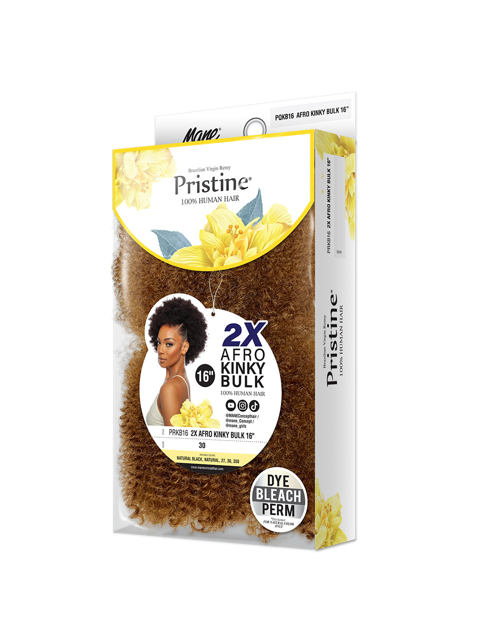 [Pristine] 100% Human Hair 2X AFRO KINKY BULK- PRKB16