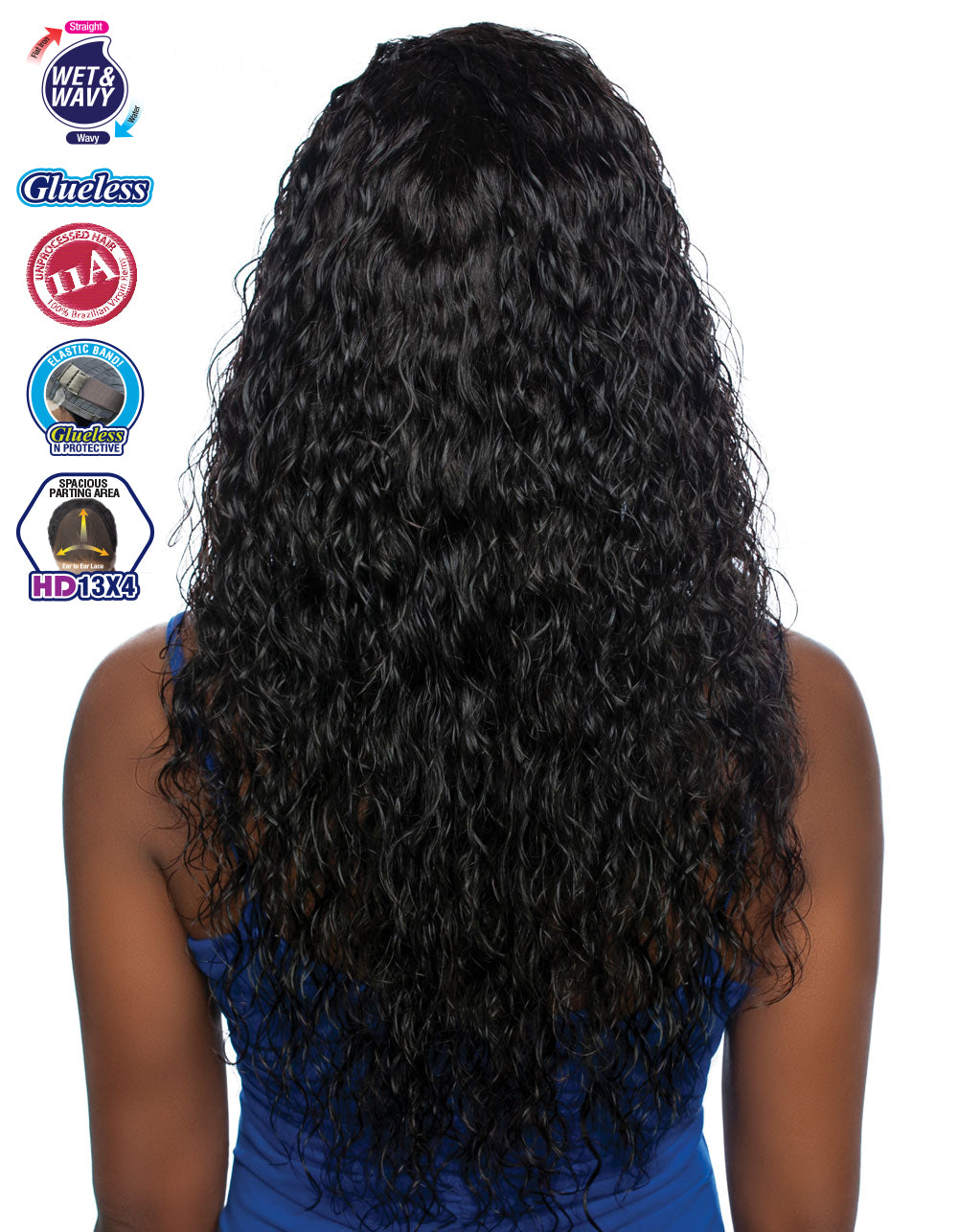 [TRILL]HD 13X4 EAR TO EAR LACE FRONT WIG TRE2165- Wet N Wavy Deep Wave 24"