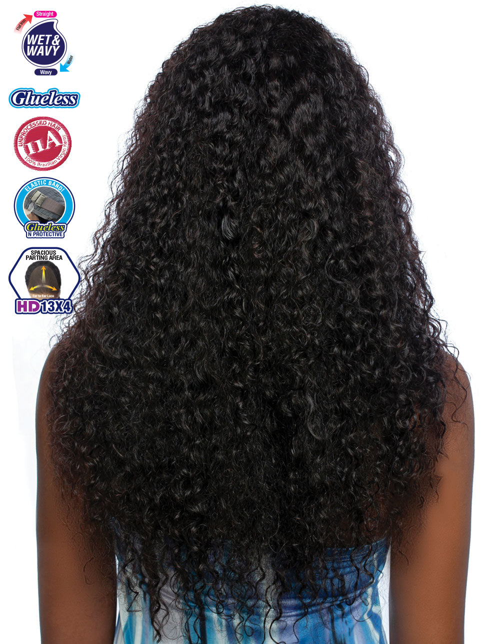 [TRILL]HD 13X4 EAR TO EAR LACE FRONT WIG TRE2166-WNW Jerry Curl 24"