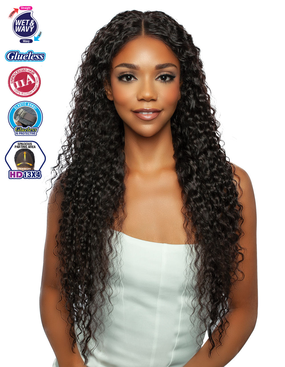 [TRILL]HD 13X4 EAR TO EAR LACE FRONT WIG TRE2168- Jerry Curl 30"