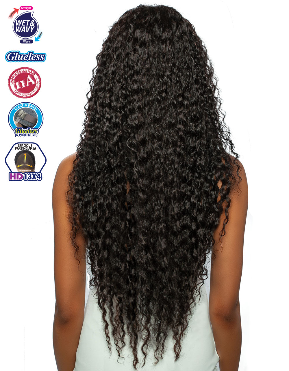 [TRILL]HD 13X4 EAR TO EAR LACE FRONT WIG TRE2168- Jerry Curl 30"