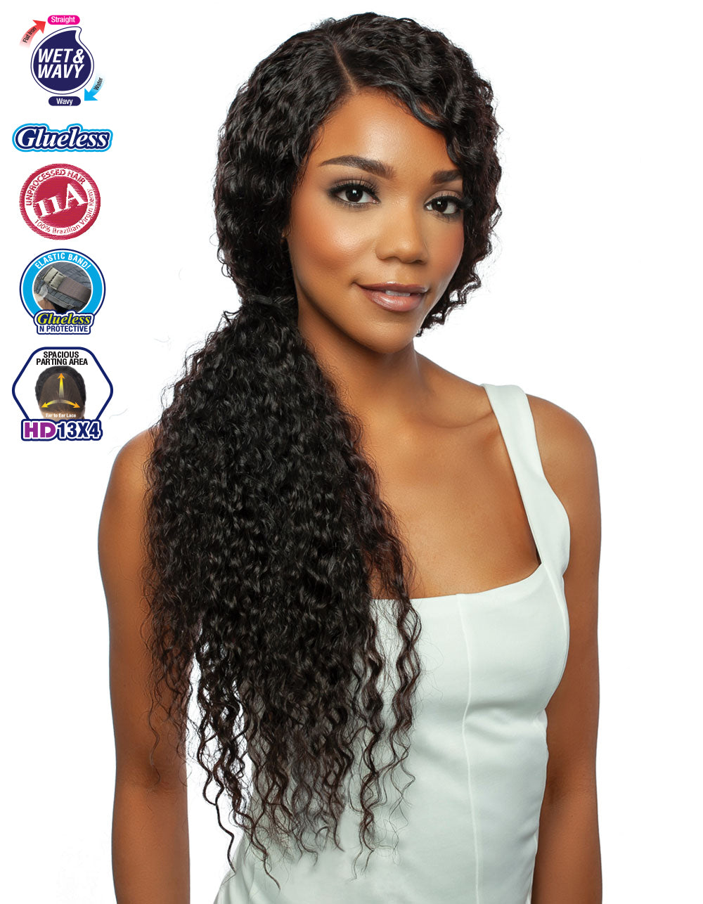 [TRILL]HD 13X4 EAR TO EAR LACE FRONT WIG TRE2168- Jerry Curl 30"