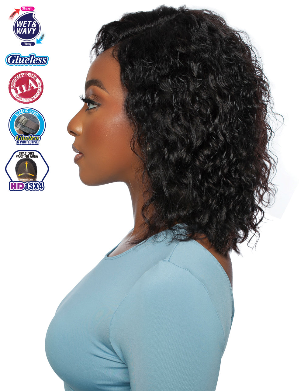 [TRILL]HD 13X4 EAR TO EAR LACE FRONT WIG TRE2169- Deep Wave 12"