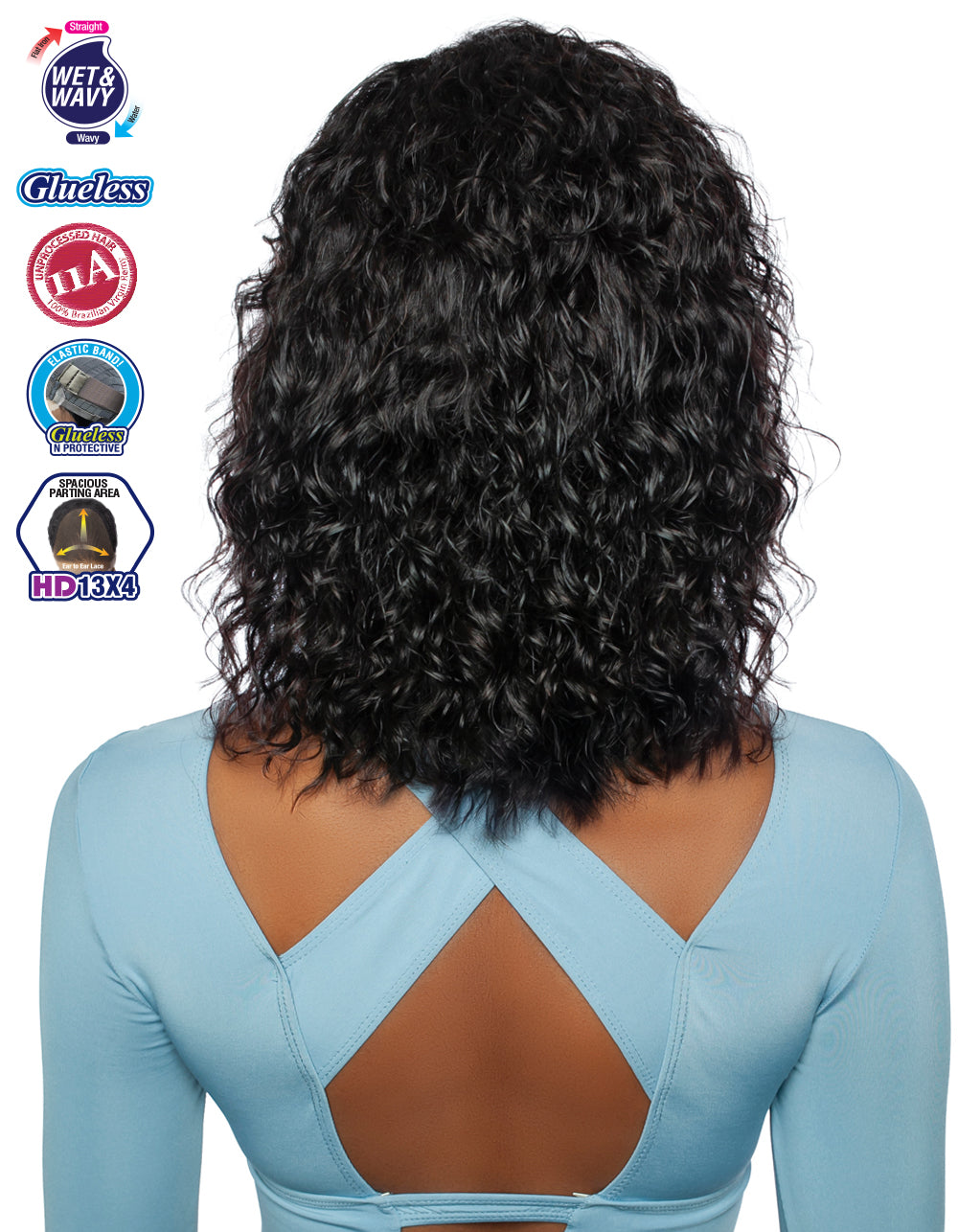 [TRILL]HD 13X4 EAR TO EAR LACE FRONT WIG TRE2169- Deep Wave 12"
