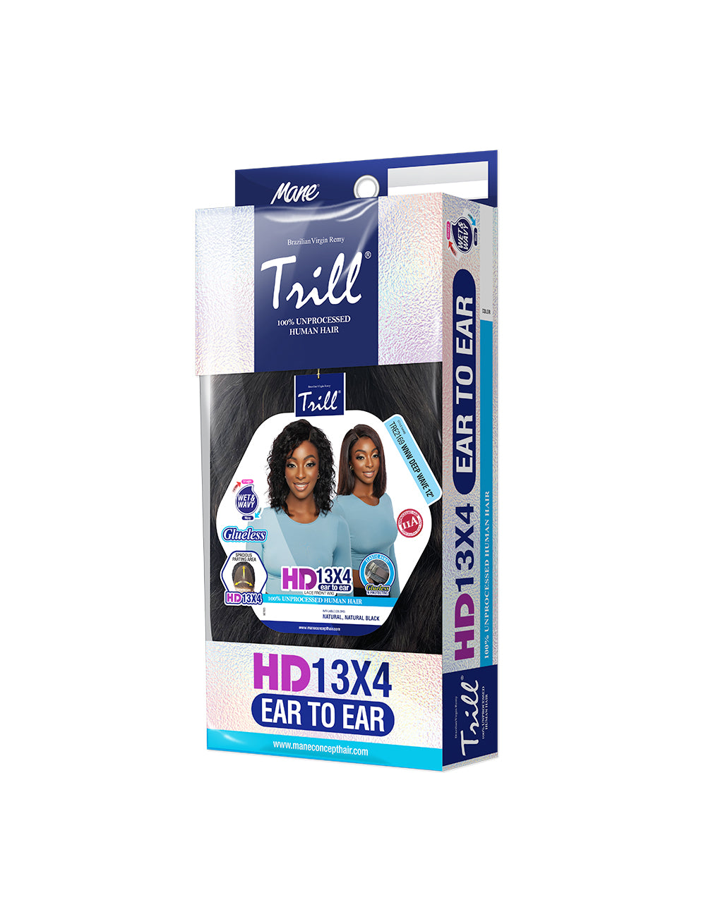 [TRILL]HD 13X4 EAR TO EAR LACE FRONT WIG TRE2169- Deep Wave 12"