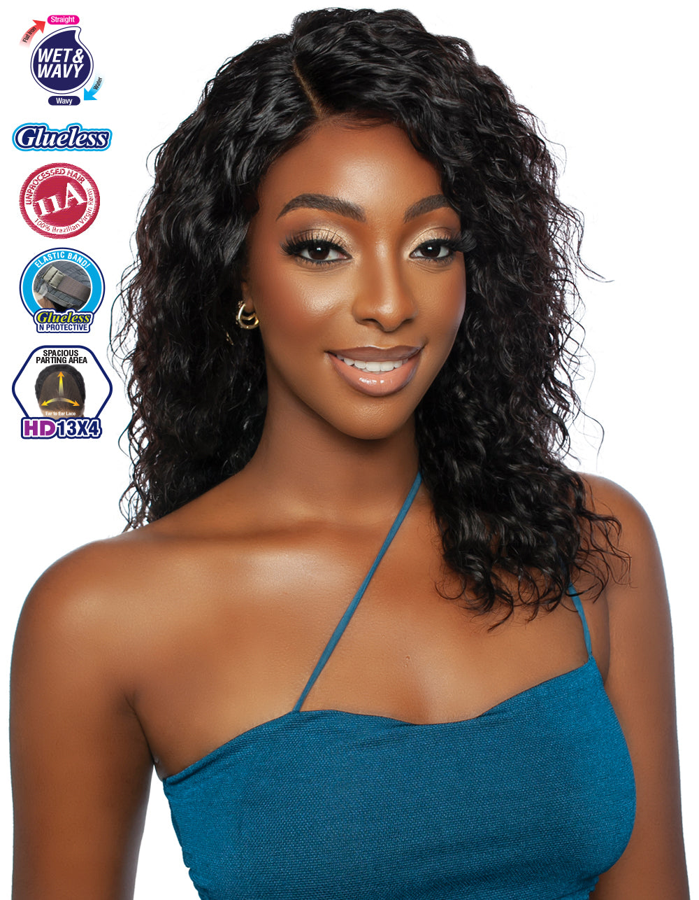 [TRILL]HD 13X4 EAR TO EAR LACE FRONT WIG TRE2170- Deep Wave 18"