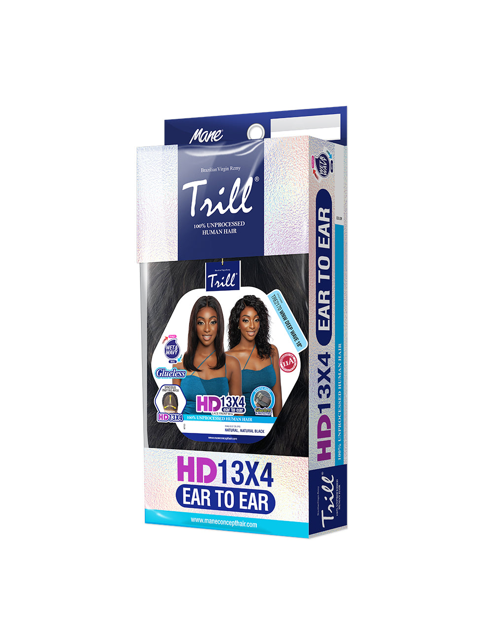 [TRILL]HD 13X4 EAR TO EAR LACE FRONT WIG TRE2170- Deep Wave 18"