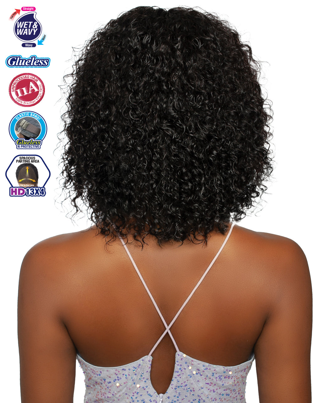 [TRILL]HD 13X4 EAR TO EAR LACE FRONT WIG TRE2171- Jerry Curl 12"