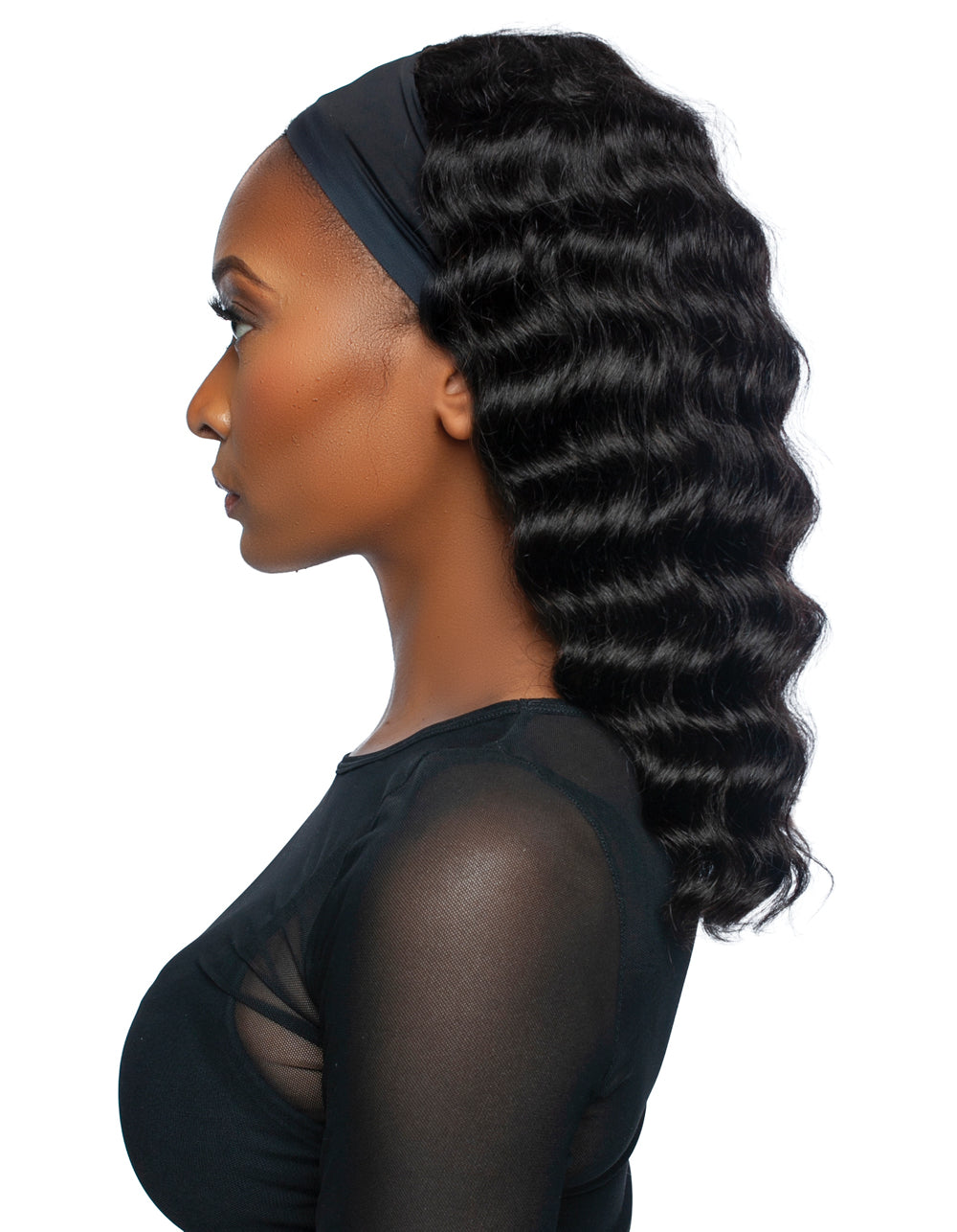 [TRILL] 100% Unprocessed Human Hair Glueless HeadBand Lace Wig- TRHB204 LOOSE DEEP HEADBAND 18"