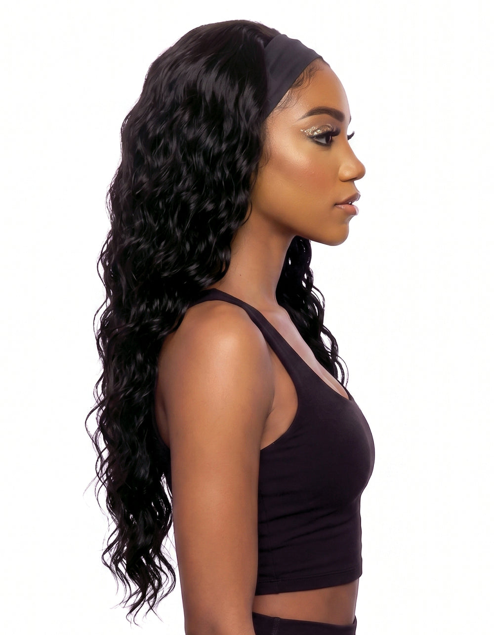 [TRILL] 100% Unprocessed Human Hair Glueless HeadBand Lace Wig- TRHB210 LOOSE DEEP HEADBAND 24"
