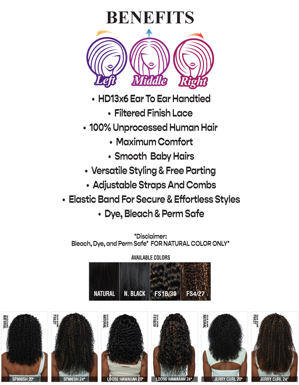 [TRILL]100% Unprocessed Virgin Human Hair HD13X6 Ear To Ear Handtied Free Part Lace Front Wig TRP2205 SPANISH 20"